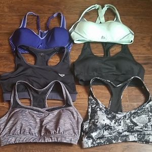 6 sports bra bundle. Size large